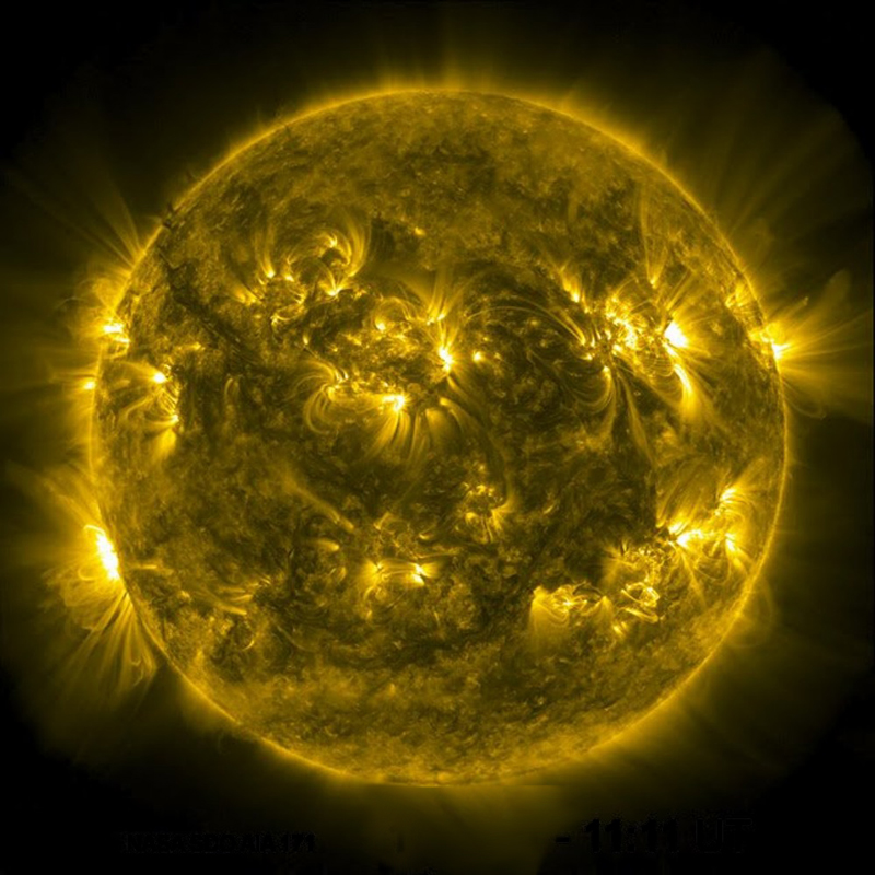 تصویری از خورشید، توسط رصدخانه دیناميک خورشیدی
